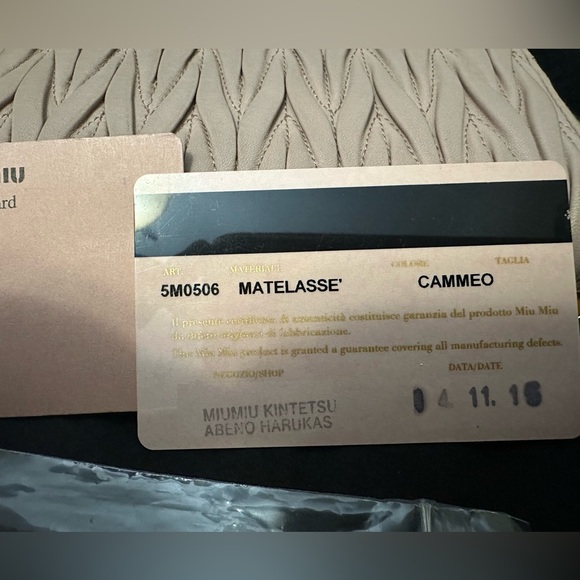 Miu Miu Quilted Leather Wallet - Picture 10 of 10